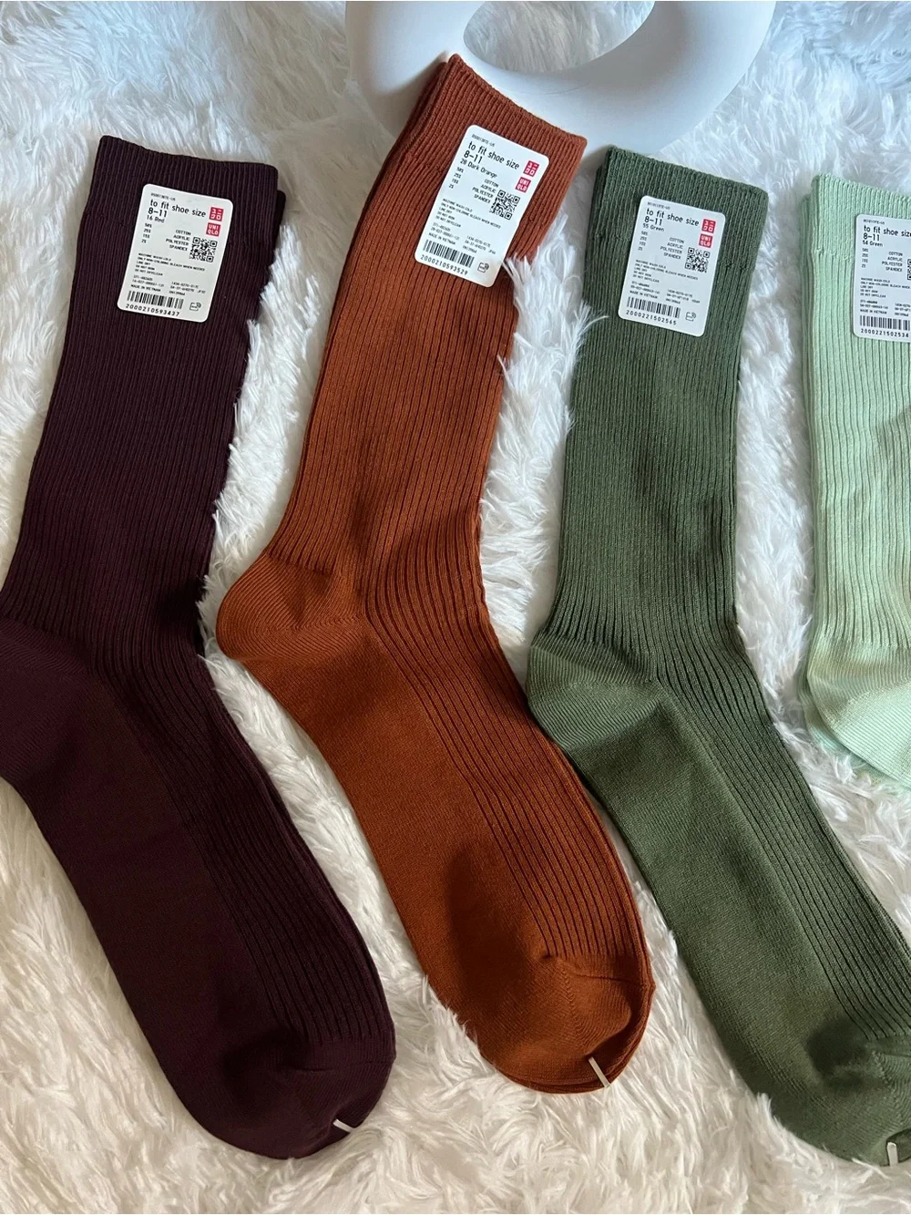🔥NWT🔥 Uniqlo Set of Colorful 6 pairs of socks